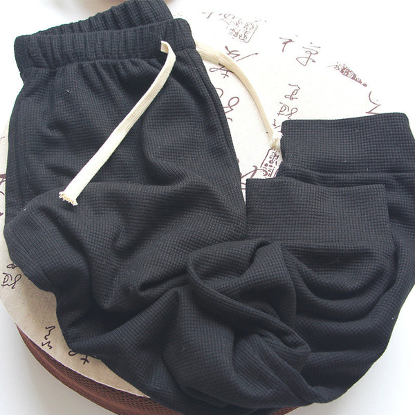 Pantalones Casuales Holgados de Algodón Premium