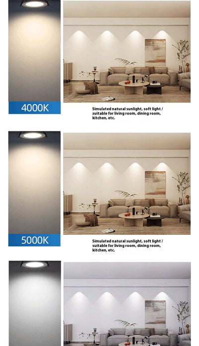 Downlight LED Cuadrado Ultra Delgado Embutido para Techo - Image 20