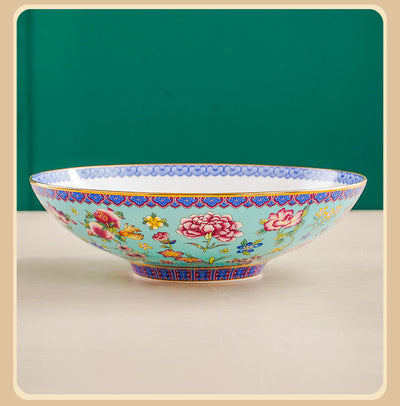 Plato de Cerámica Bambú 8 Pulgadas con Esmalte Tradicional Chino - Image 20