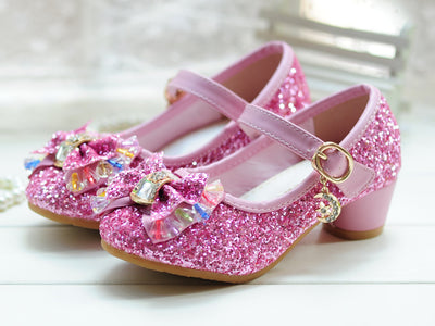 Zapatos de Tacón para Niñas Princesa con Cristales - Tallas Medianas y Grandes - Image 11