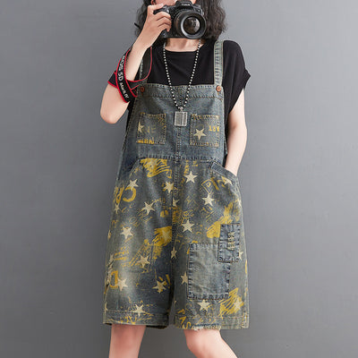 Shorts Denim con Estampado Pentagrama Retro Fat Sister - Image 6