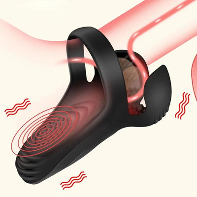 Anillo de Silicona Masajeador Eléctrico Resonancia para Hombre - Image 3