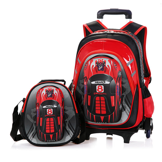 Mochila Escolar Desmontable con Ruedas para Hombre - Image 9