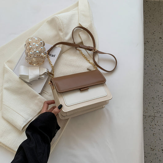Bolso Bandolera Cuadrado Pequeño con Cadena Metálica - Image 9