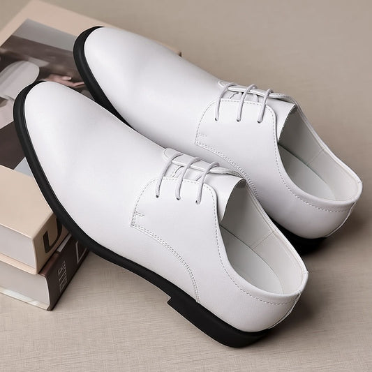 Zapatos de Cuero Casuales para Hombre con Suela Blanda - Estilo Ejecutivo