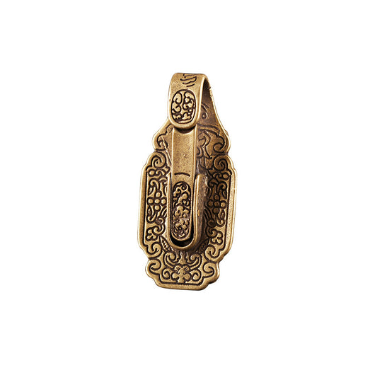 Cinturón con Placa de Jade Vintage para Hombre - Dije y Llavero Elegante - Image 3