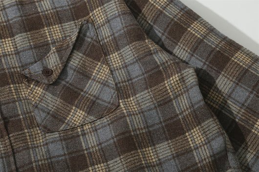 Camisa Cuadriculada Retro para Hombre con Manga Larga y Corte Holgado - Image 17