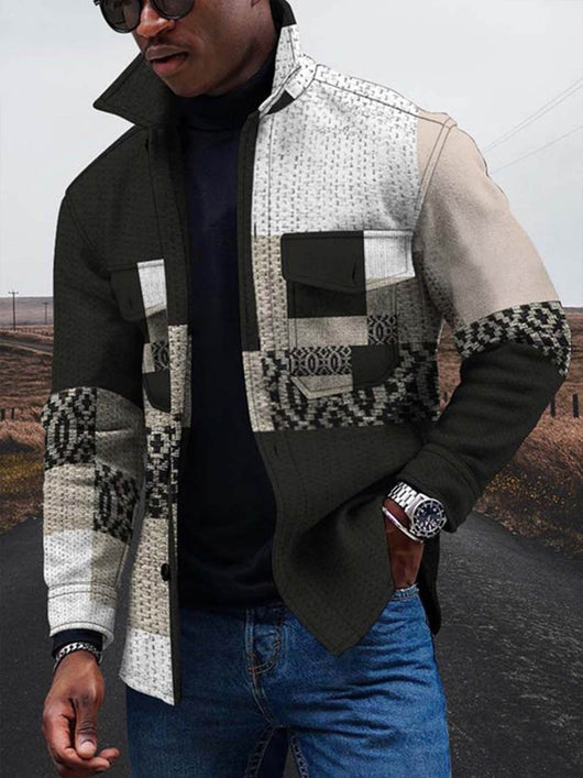 Cardigan Estampado 3D con Degradado de Colores y Botones en Relieve - Image 21