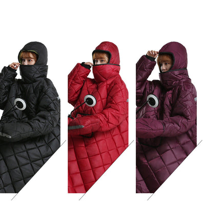 Chaqueta Cortavientos Acolchada Impermeable con Asa de Transporte - Image 30