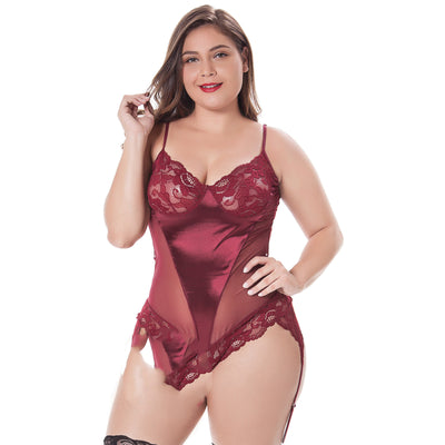 Camisón Bodysuit Elástico Talla Grande Europeo y Americano