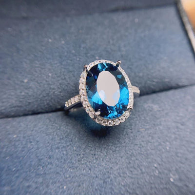 Anillo de Topacio London Blue Natural - Image 4