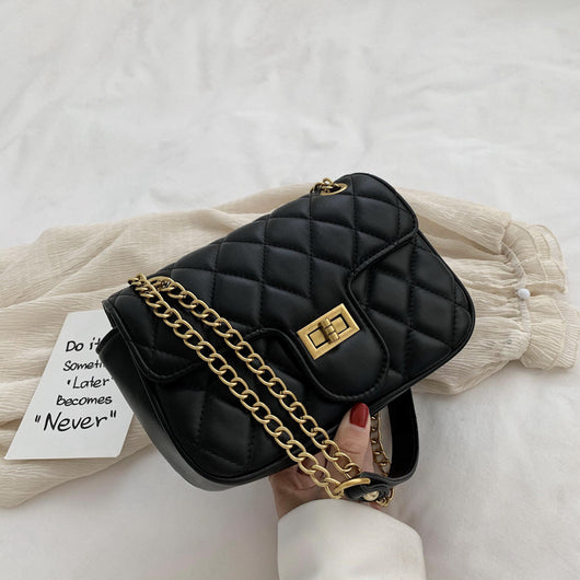 Bolso Bandolera Cuadrado con Cadena de Diamantes - Diseño Versátil - Image 11