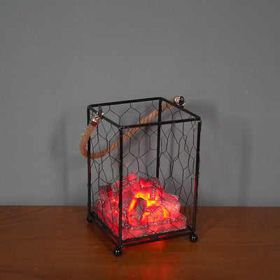 Lámpara LED de Fuego Chimenea Simulada Navidad Halloween - Image 9