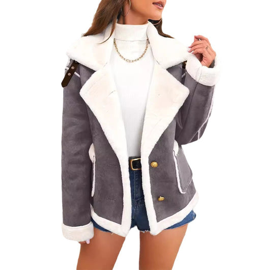 Chaqueta Polar con Cuello Tipo Polo - Abrigo Casual para Invierno - Image 5