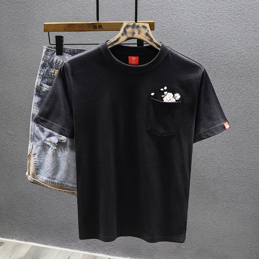 Playera Estilo Chino Manga Corta 100% Algodón para Hombre - Image 4