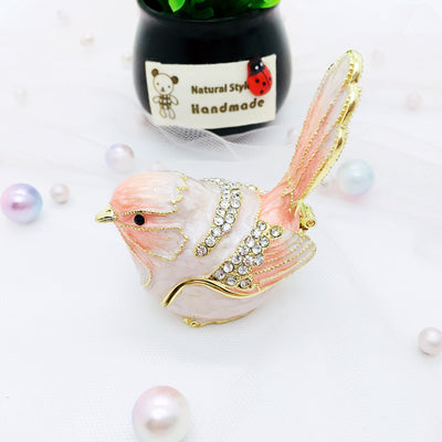 Joyero de Esmalte Decorativo - Caja Metálica Jaula de Pájaro - Image 3