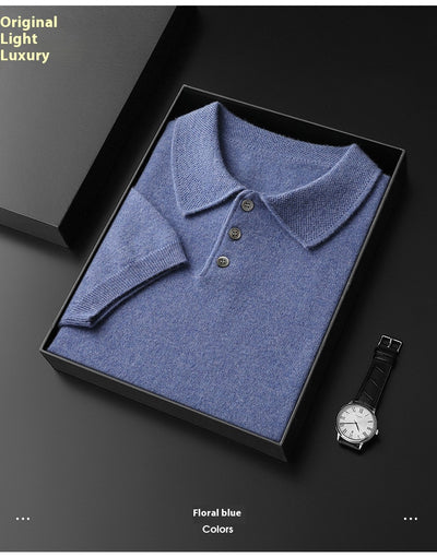Polo Camiseta de Cachemira con Mangas a la Altura del Codo - Image 14