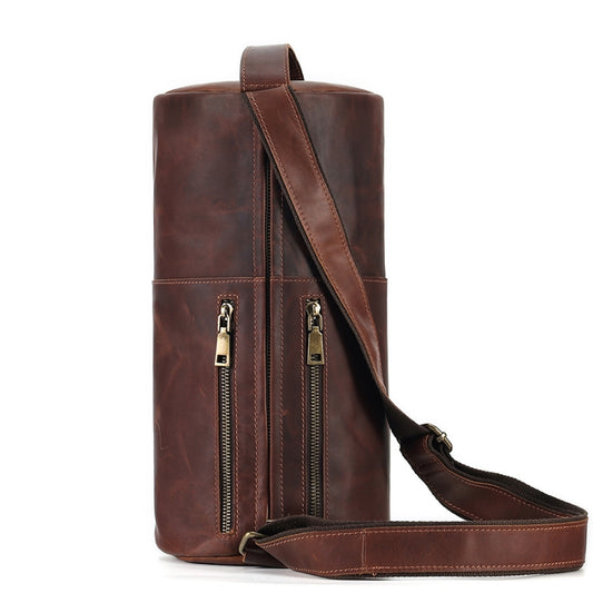 Bolso Bandolera Cuero Vintage Crazy Horse Estilo Minoritario - Image 2