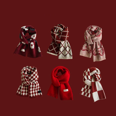 Bufanda Tejida de Lana para Invierno - Abrigo Cálido y Elegante - Image 17