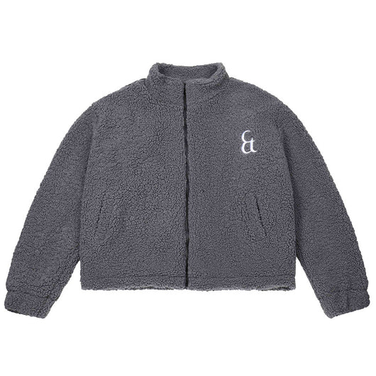 Abrigo Retro de Lana de Cordero Grueso para Hombre - Cuello Alto Otoño Invierno - Image 3