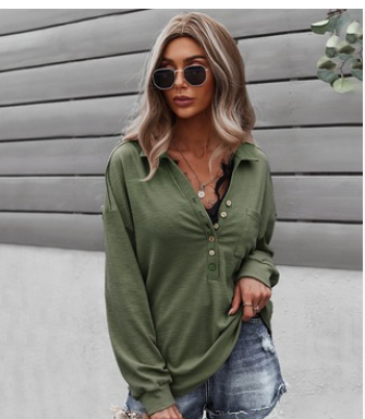 Blusa Manga Larga Básica para Mujer - Colores Lisos Otoño e Invierno - Image 8