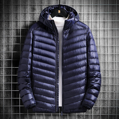Chaqueta Ligera de Algodón con Capucha para Hombre - Image 4