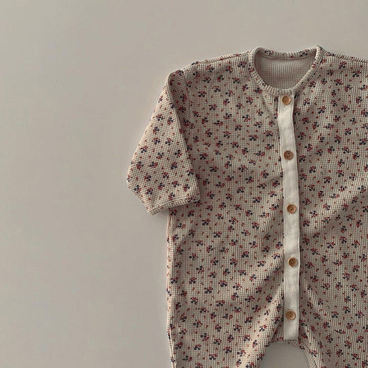 Mono Largo de Algodón con Estampado de Waffle y Botones Únicos - Image 17