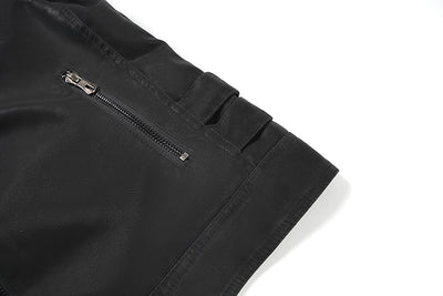 Chaqueta de Cuero PU con Cuello Mao para Hombre - Image 15