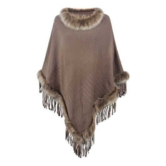 Capa Tejida con Borlas para Mujer - Diseño Elegante de Importación - Image 7