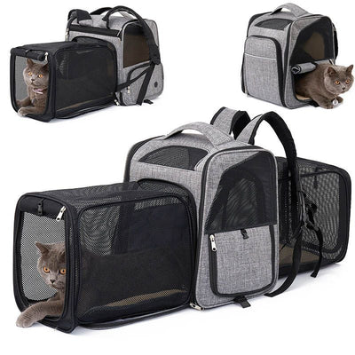 Mochila Expandible de Tela Oxford para Mascotas - Image 11