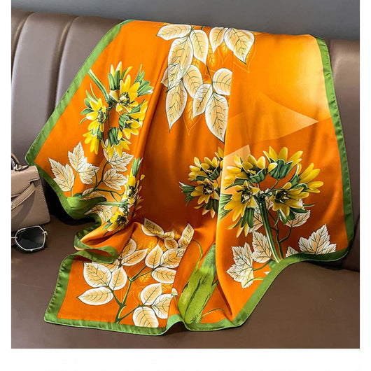 Pañuelo de Seda Estampado Dopamina para Mujer - Image 9