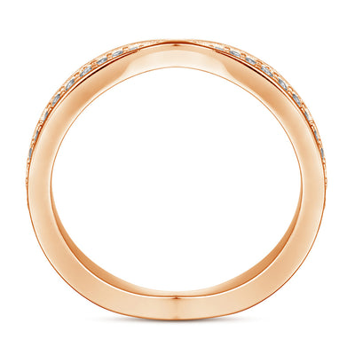 Anillo de Plata Pura con Diamantes en Círculo Completo para Mujer - Image 10