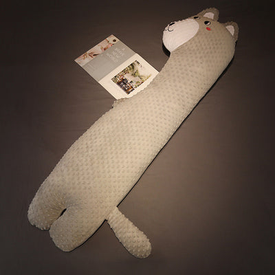 Almohada Larga de Terciopelo Animal para Sofá y Cama - Image 10