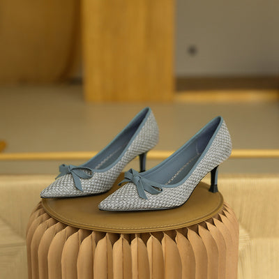 Zapatos de Tacón Alto en Cuero para Mujer - Punta Afilada Elegante - Image 8