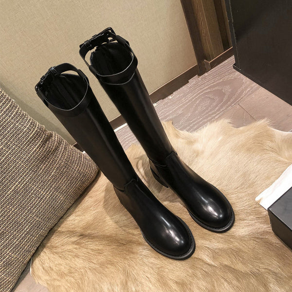 Botas Altas para Mujer con Suela Gruesa y Cierre Trasero - Image 7