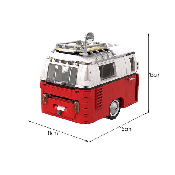 Juego de Bloques de Construcción RV Trailer T1 - Micro Piezas