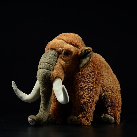 Peluche Mamut Realista 33cm - Juguete Suave de Animales Prehistóricos