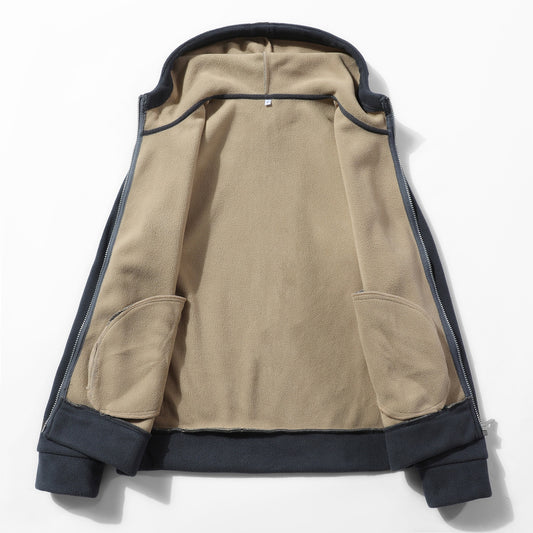 Chaqueta de Forro Polar con Sudadera con Capucha - Diseño Europeo - Image 2