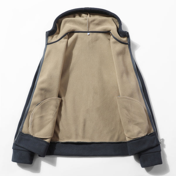 Chaqueta de Forro Polar con Sudadera con Capucha - Diseño Europeo