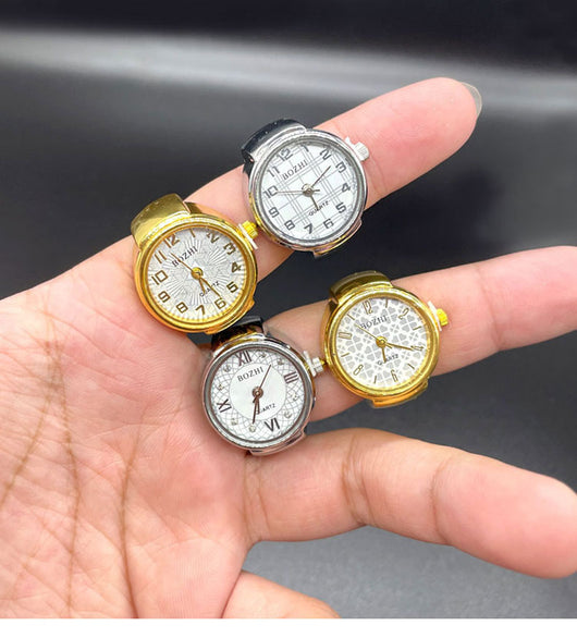 Reloj Anillo Versátil Dorado y Plateado - Diseño Minimalista All-Match - Image 21