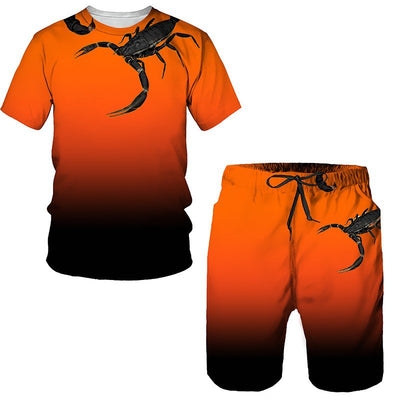 Conjunto de Shorts Casuales para Hombre con Estampado Digital 3D - Image 6