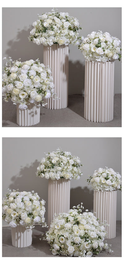 Bola Floral de Hortensias y Rosas para Decoración de Mesas de Boda - Image 21