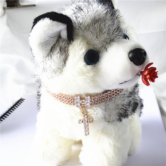 Collar para Mascotas con Circonita y Drenaje Triple - Joyería Elegante para Perros y Gatos - Image 11