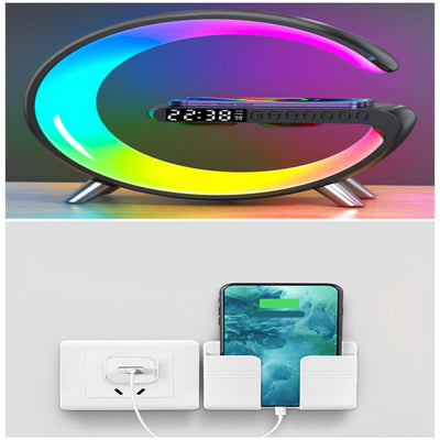Lámpara LED Inteligente G con Altavoz Bluetooth, Cargador Inalámbrico y Control por App - Image 29