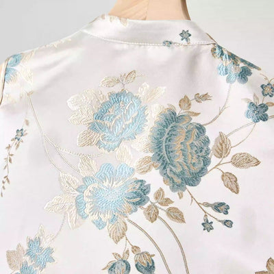 Chaleco Estilo Chino Retro para Mujer con Cuello Tipo Smoking y Cierre de Botones - Image 21