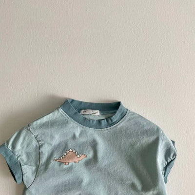 Body Dinosaurio de Algodón para Bebé - Manga Corta Casual - Image 16