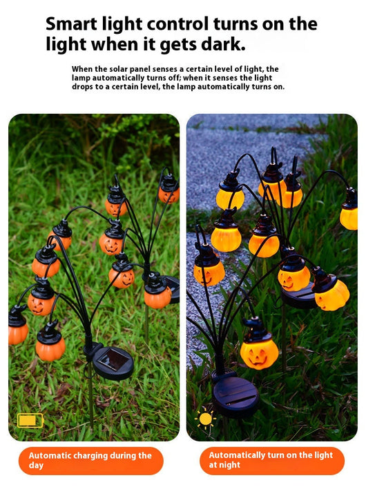 Lámpara Solar LED Calabaza Decorativa para Exterior - Iluminación Navideña para Jardín - Image 21
