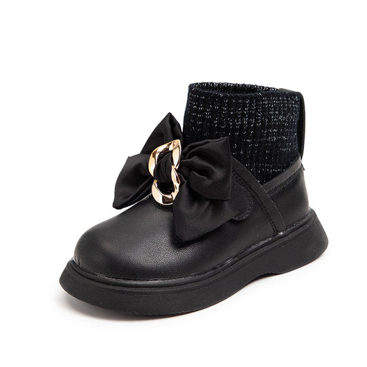 Botas Acolchadas Infantiles con Moño - Colección Invierno - Image 9