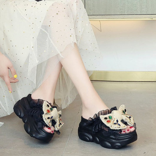 Sandalias Plataforma para Mujer con Moño - Versátiles y Cómodas - Image 3
