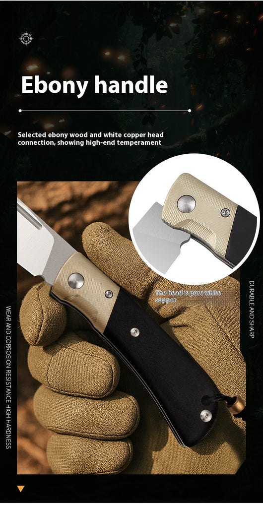 Cuchillo de Camping Multifuncional de Alta Dureza - Portátil y Resistente - Image 10